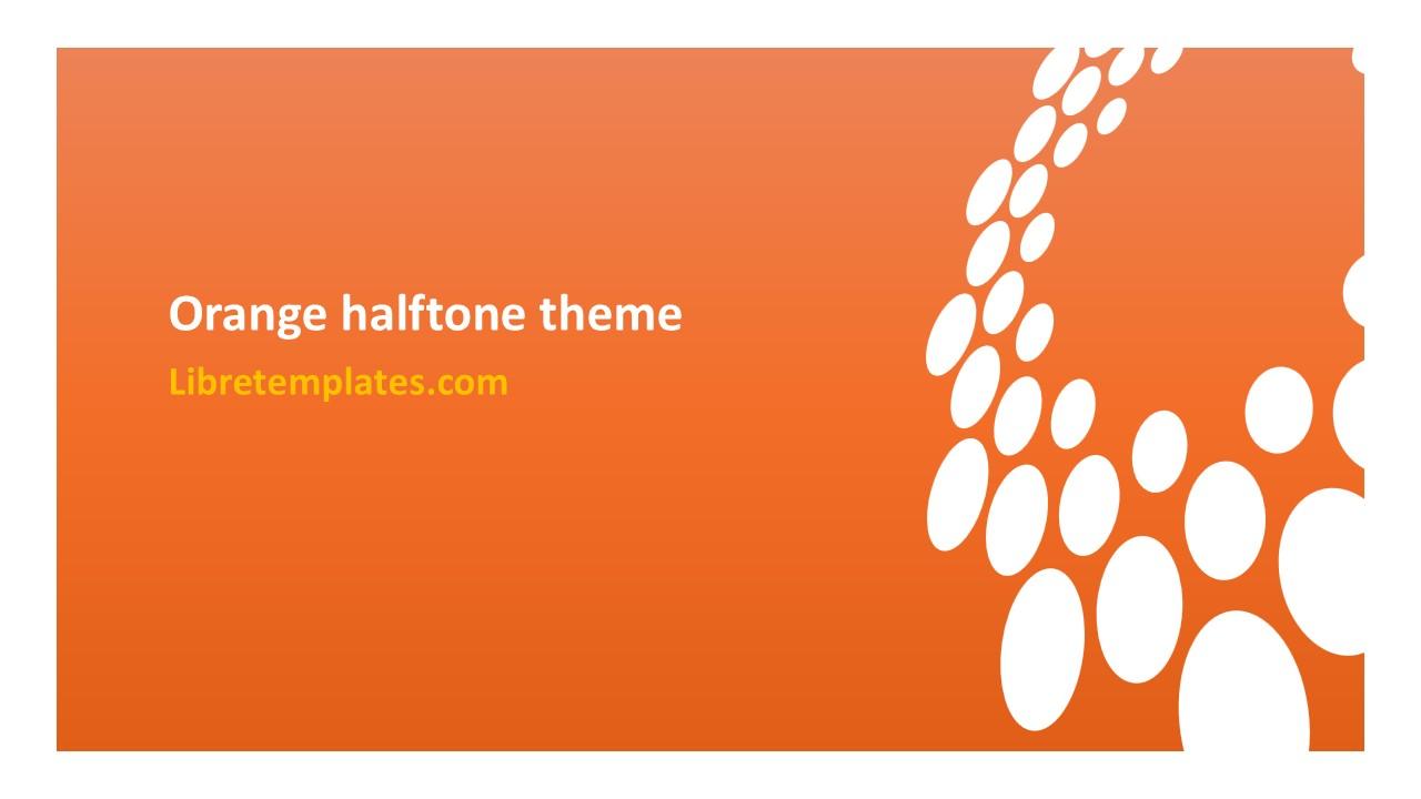 Orange halftone theme