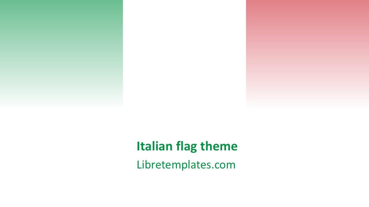 Italian flag theme
