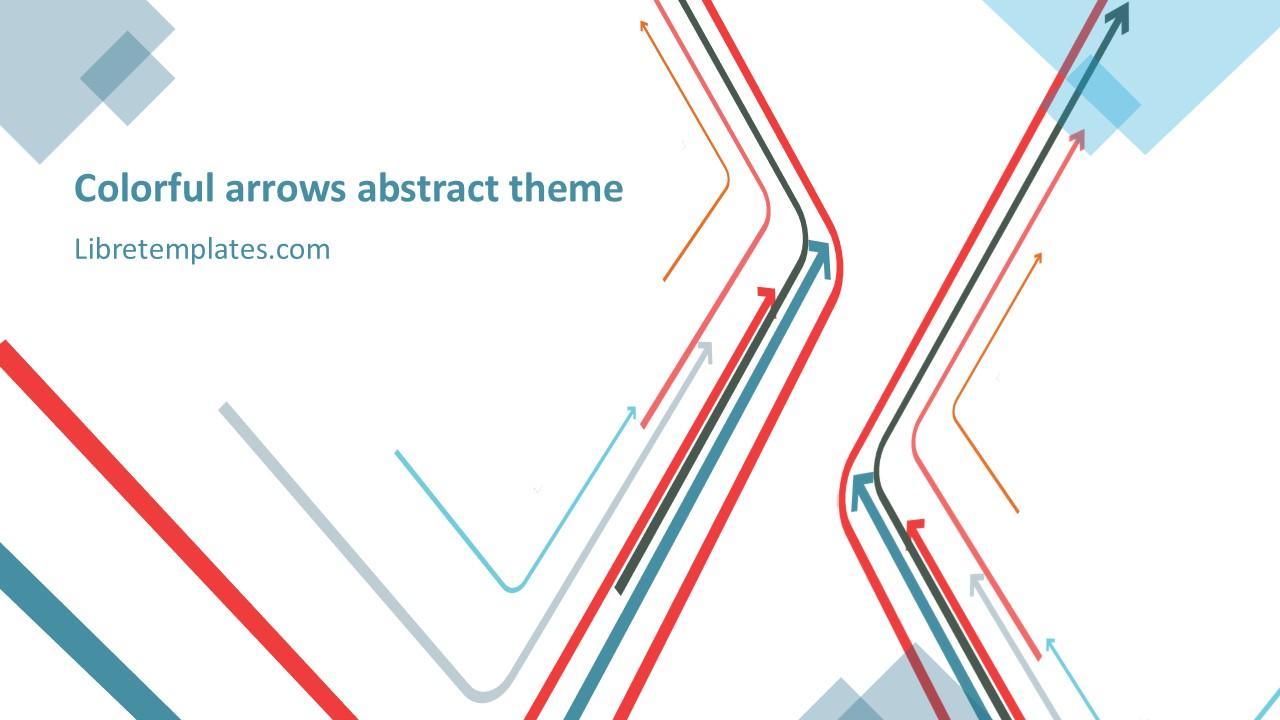 Colorful arrows abstract theme