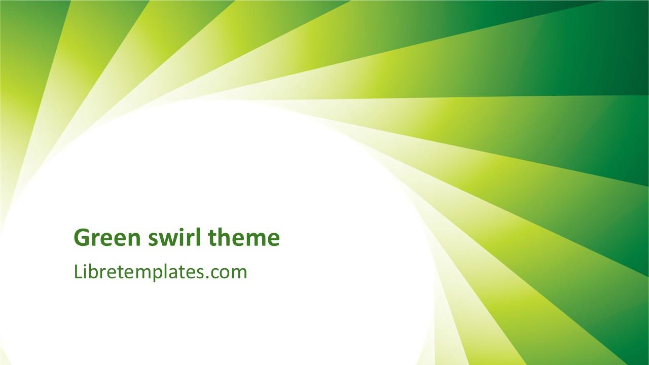 Green swirl theme