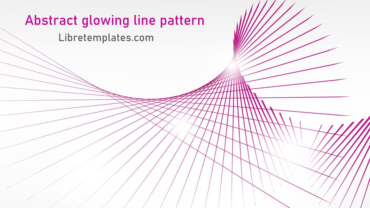 Abstract glowing line pattern