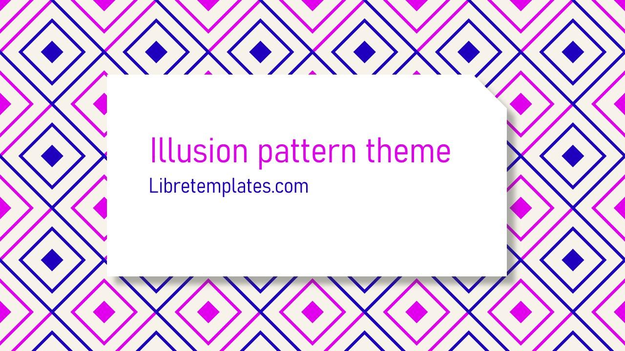 Illusion pattern theme