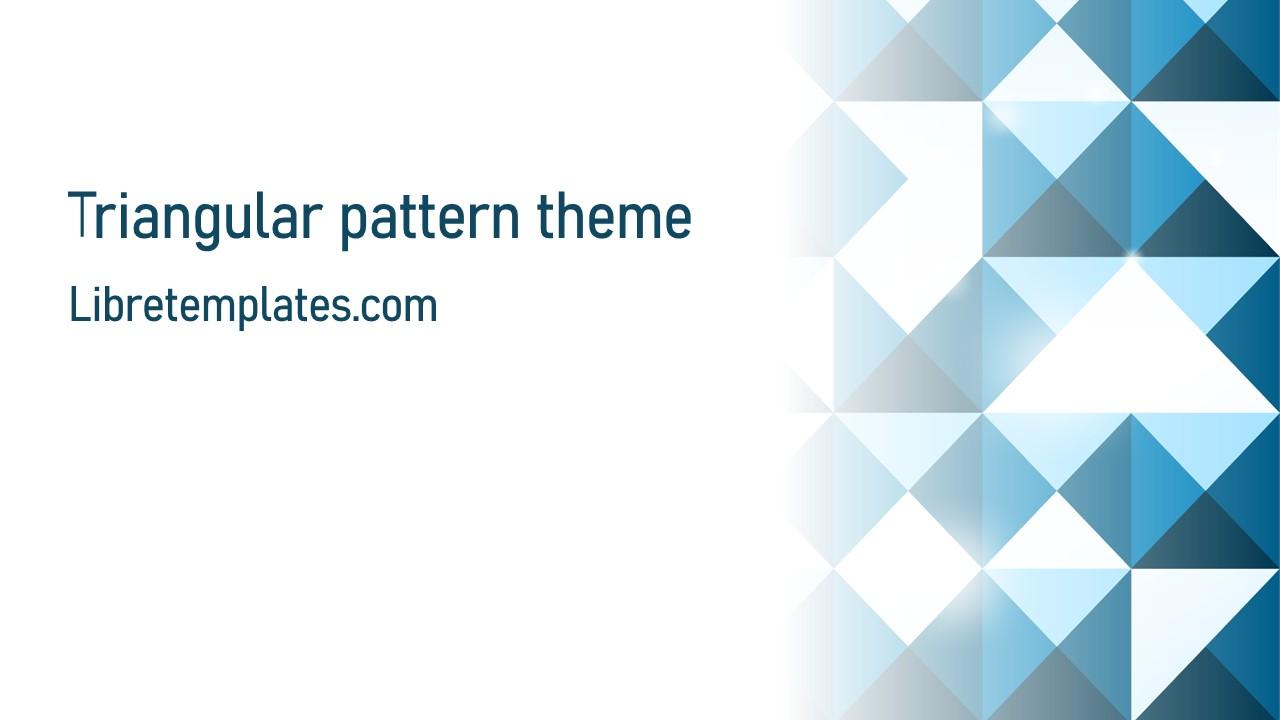 Triangular pattern theme