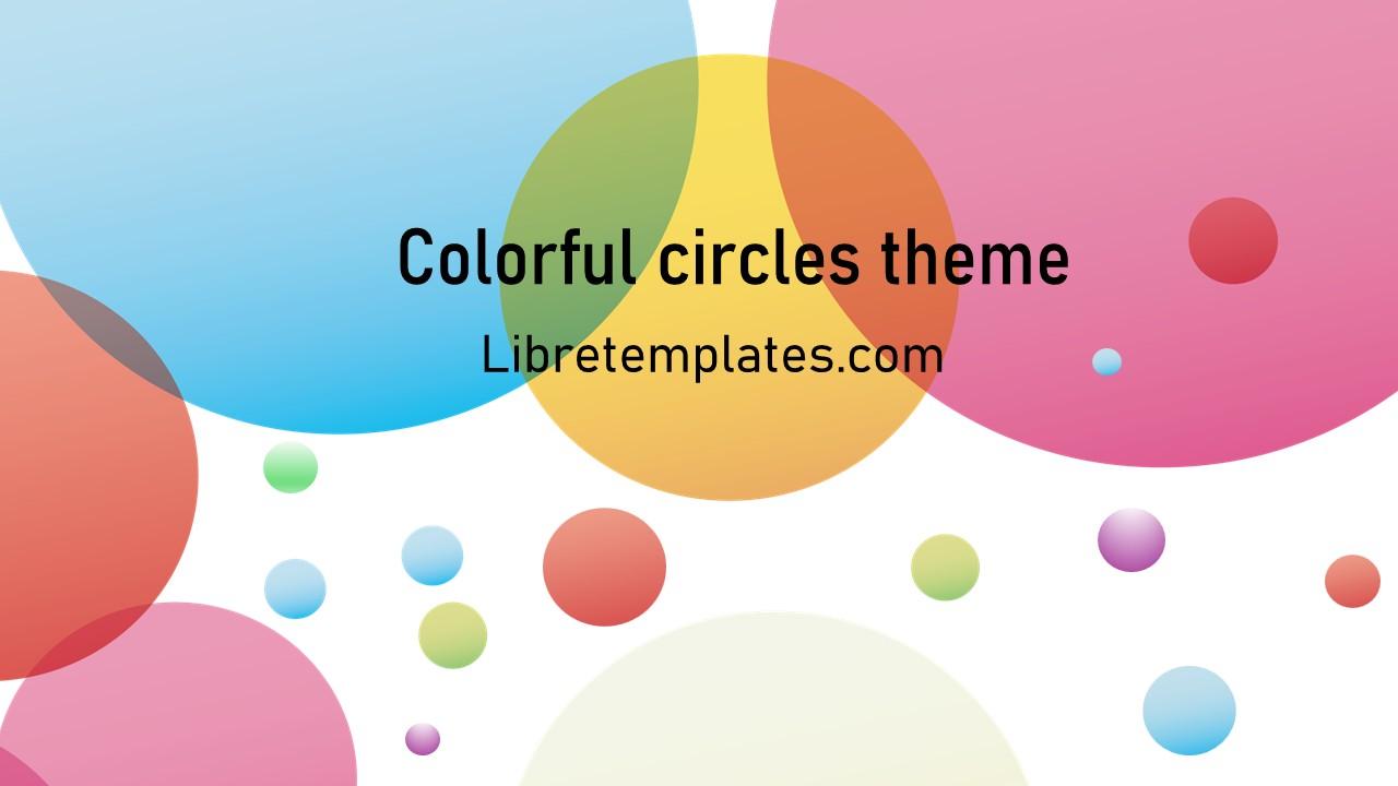 Colorful circles theme