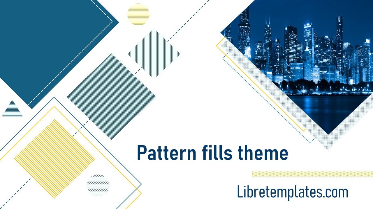 Business theme with pattern fills