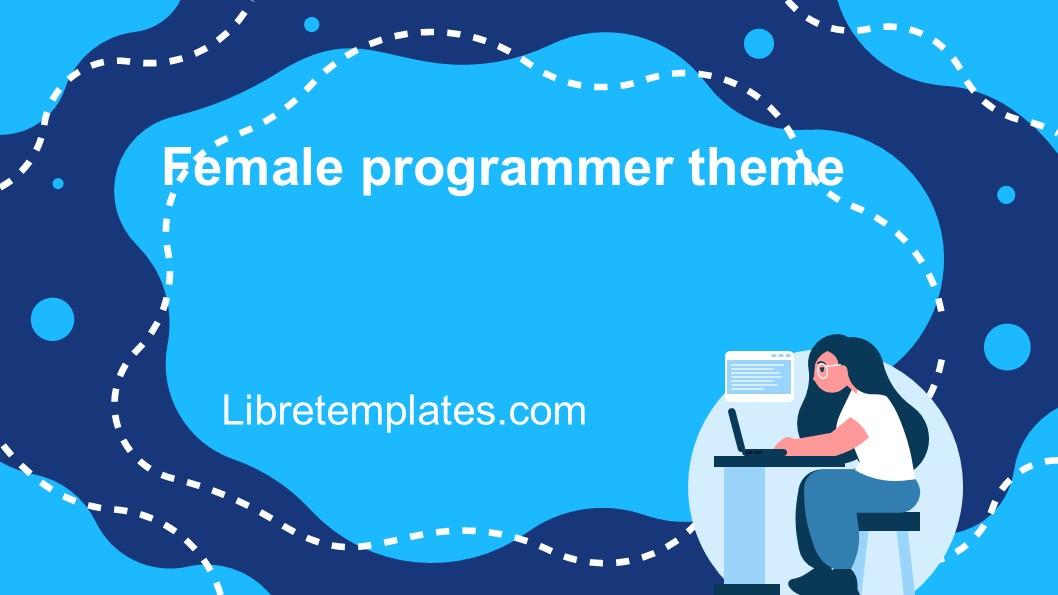 Female programmer theme
