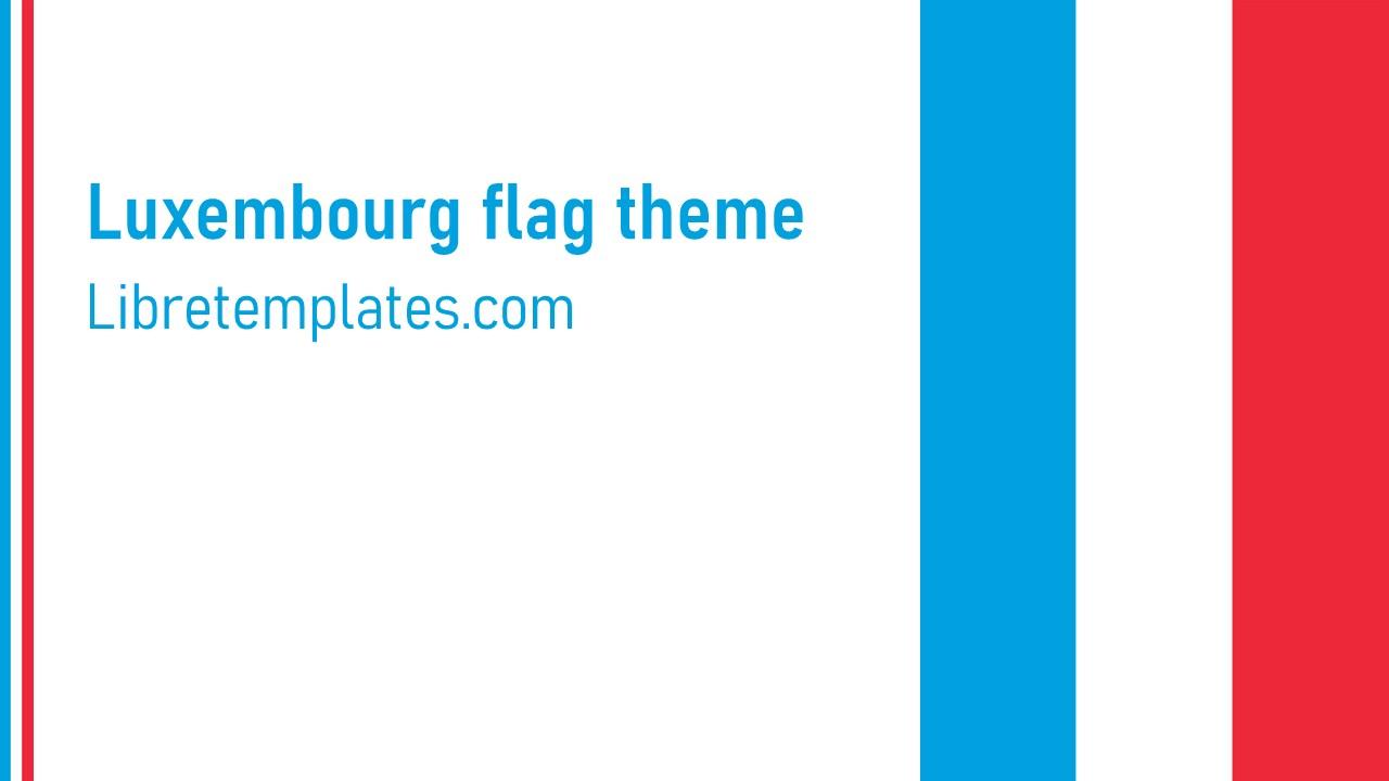 Luxembourg flag theme