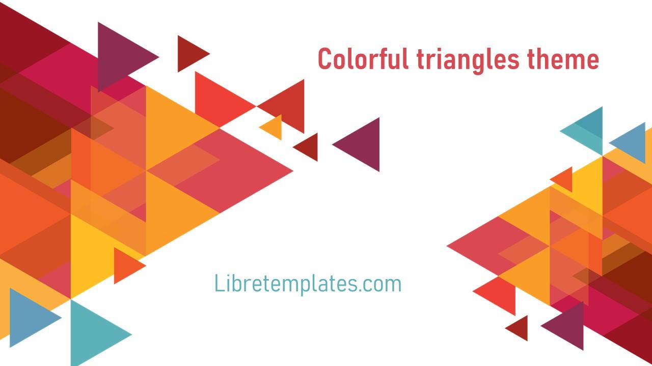 Colorful triangles theme