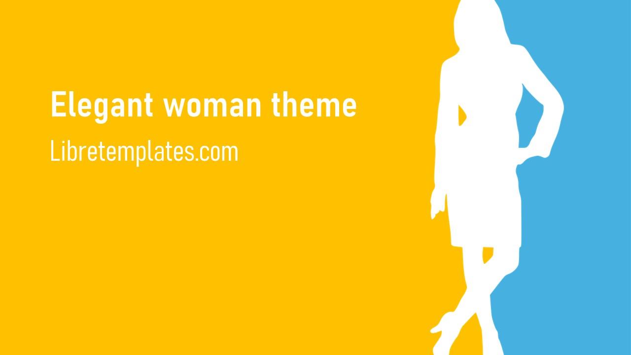 Elegantes Frauenthema