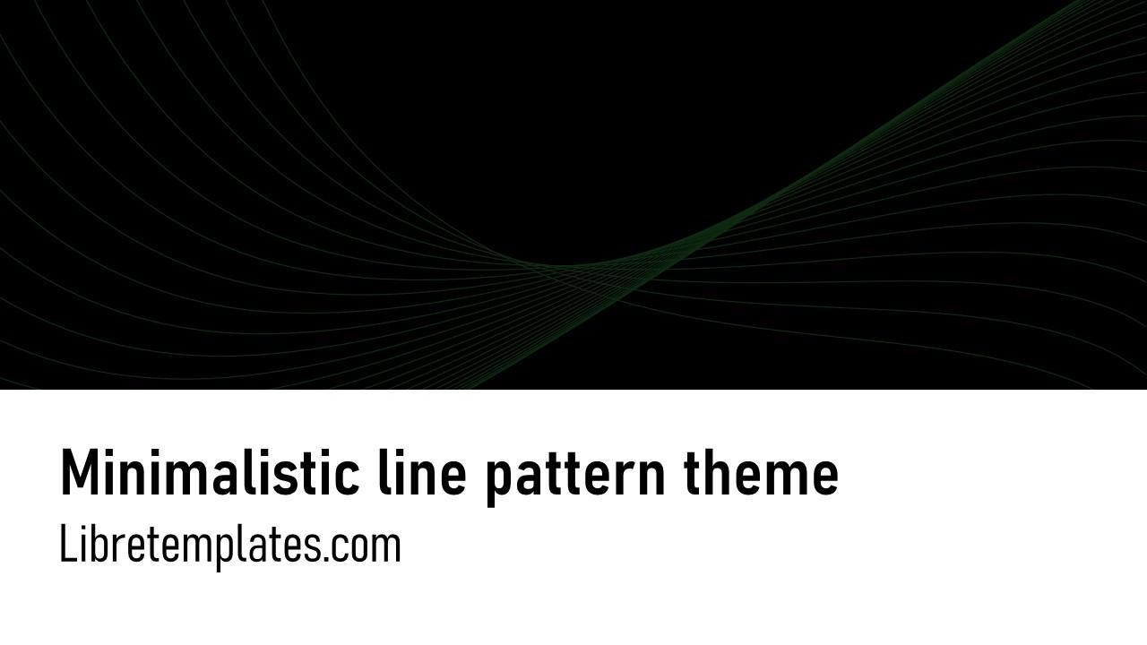 Minimalistic line pattern theme