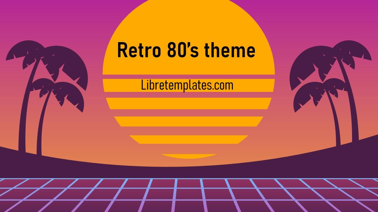 Retro 80s theme