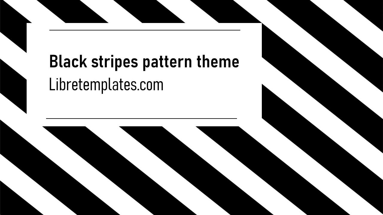 Black stripes theme