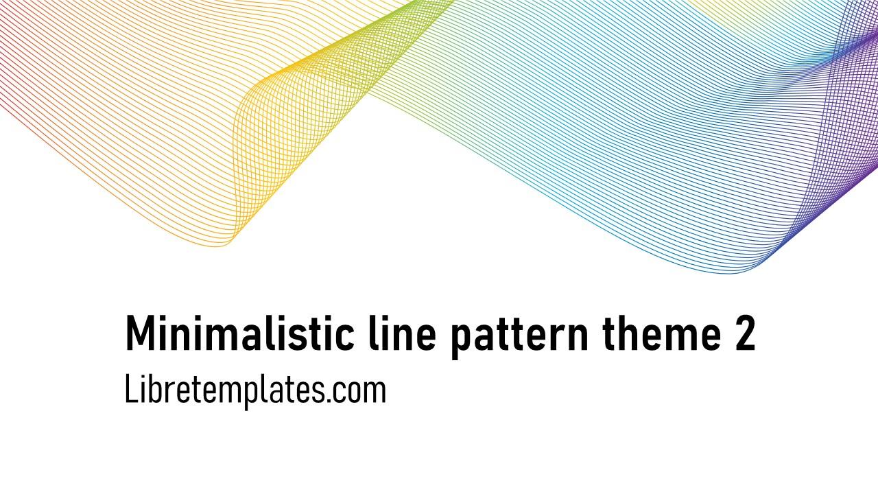 Minimalistic line pattern theme 2