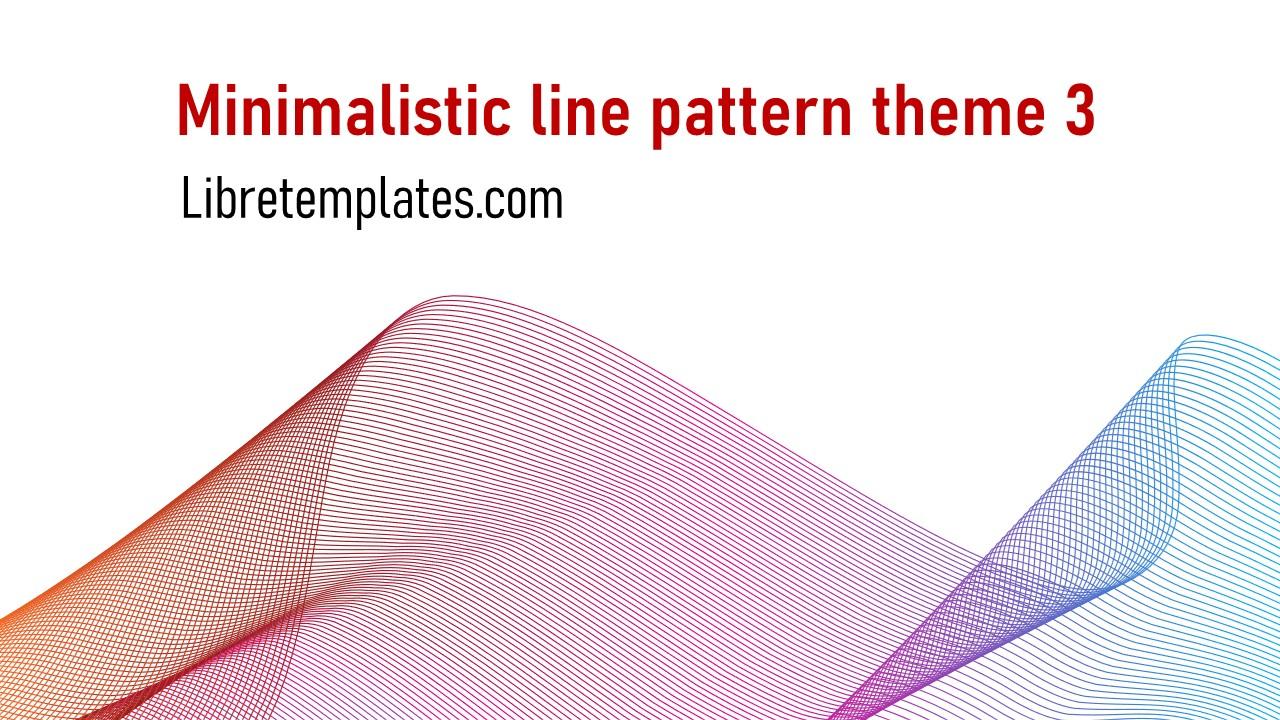 Minimalistic line pattern 3 theme