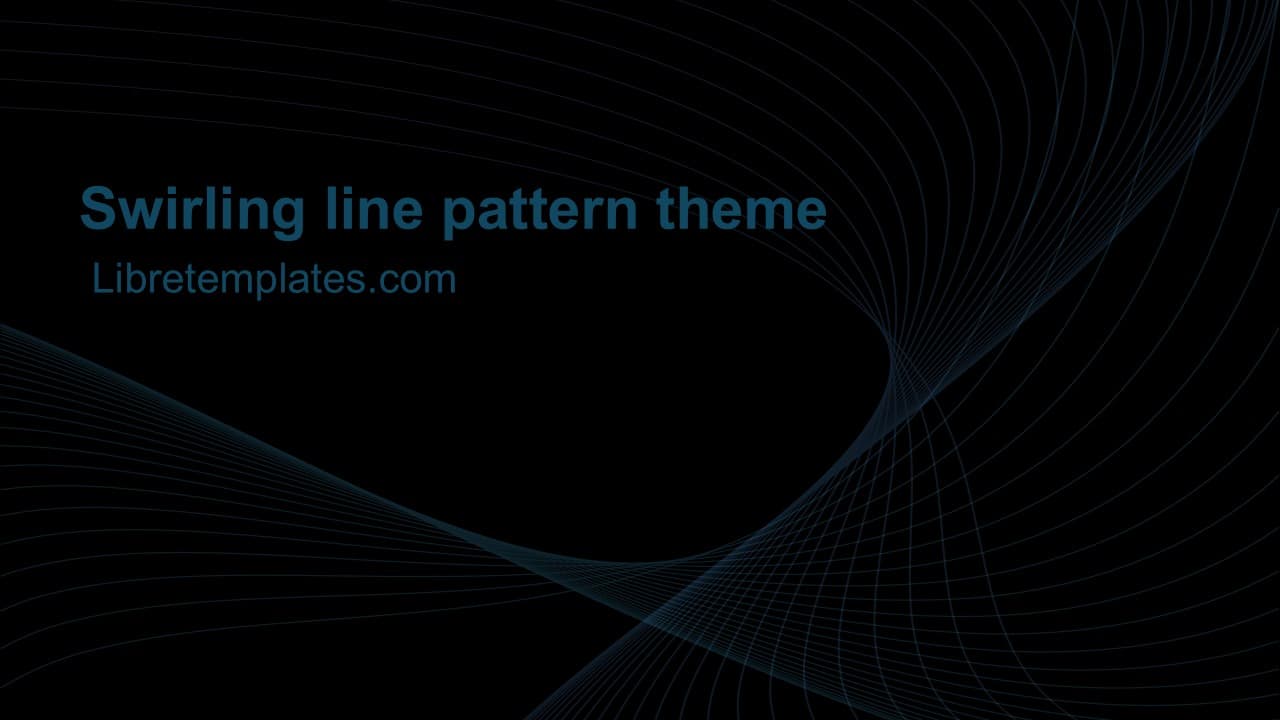 Swirling line pattern theme