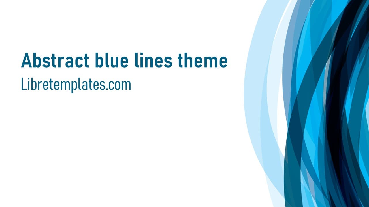 Abstract blue lines theme 2