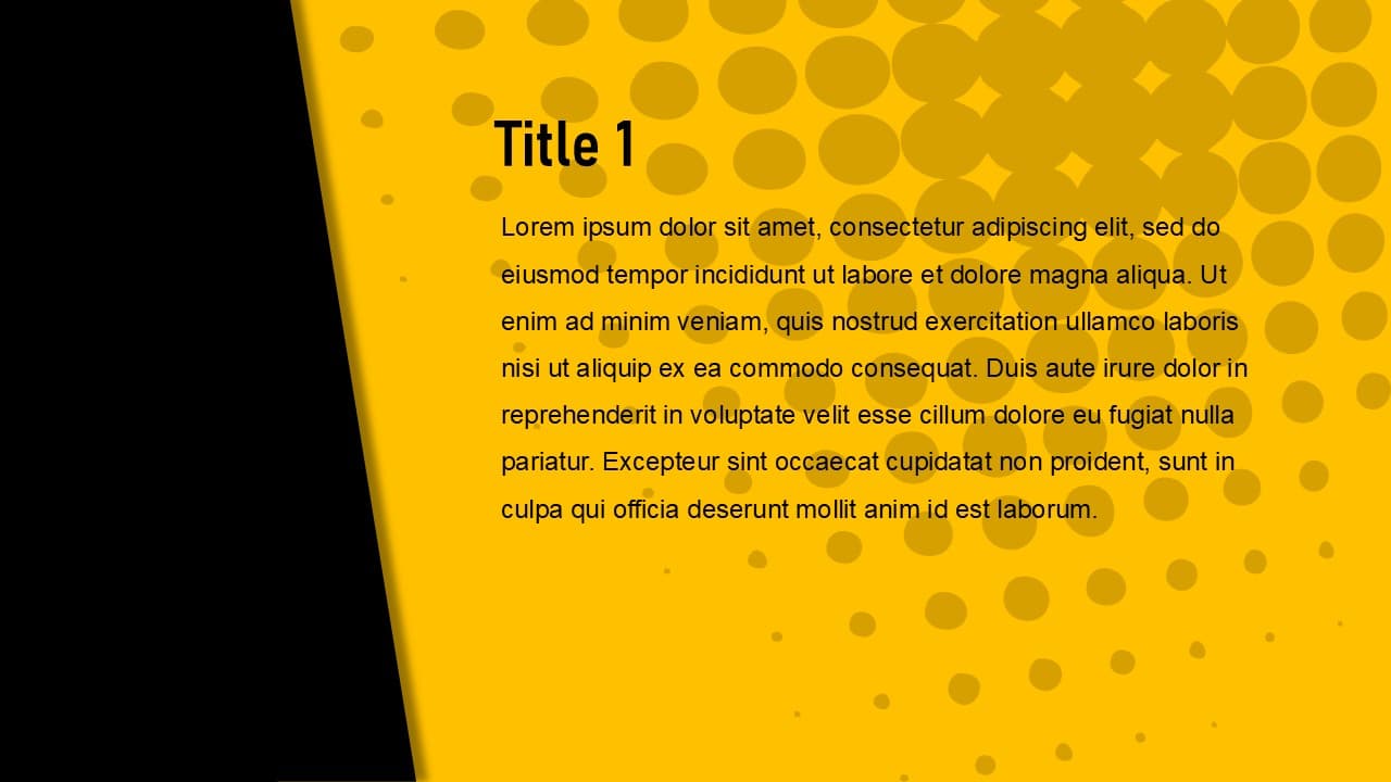 Yellow and black halftone theme - view 2