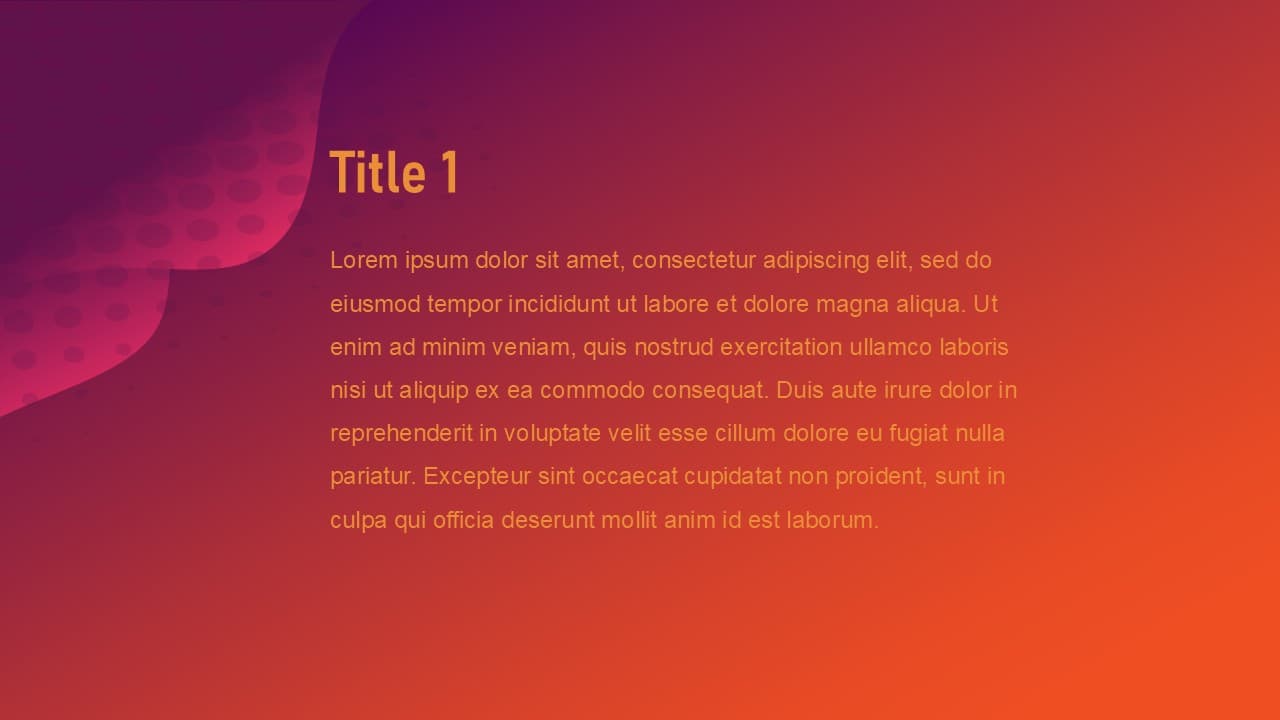 Gradient red and yellow halftone theme - view 2