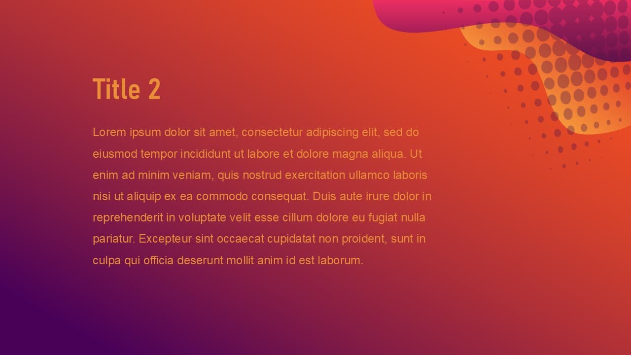 Gradient red and yellow halftone theme - view 3