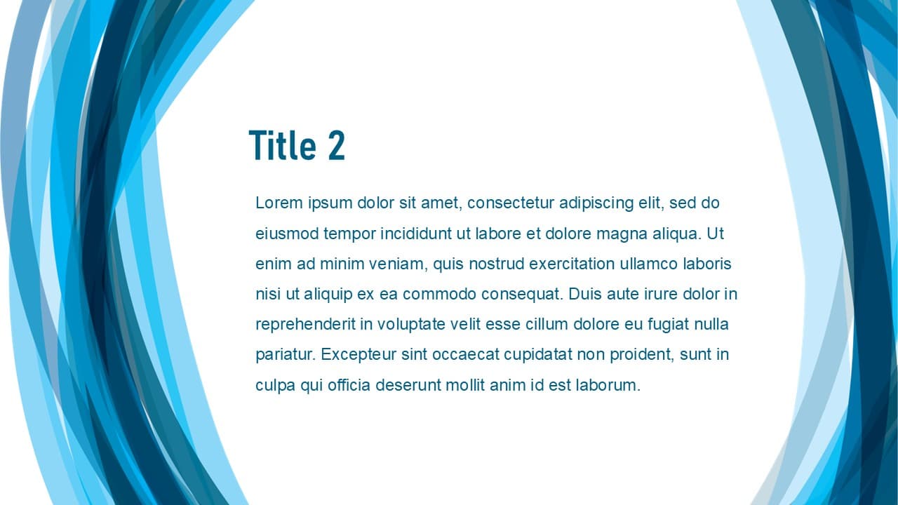 Líneas abstractas azules tema 2 - view 3