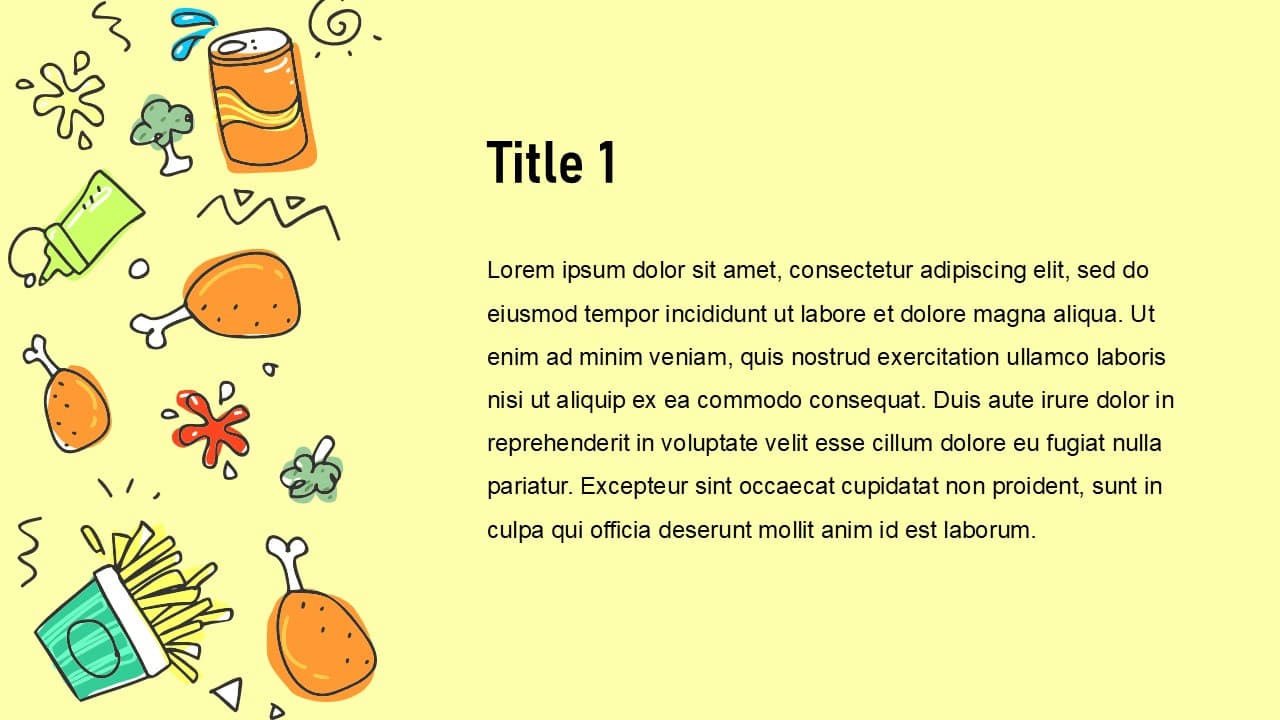 Food pattern theme - view 2