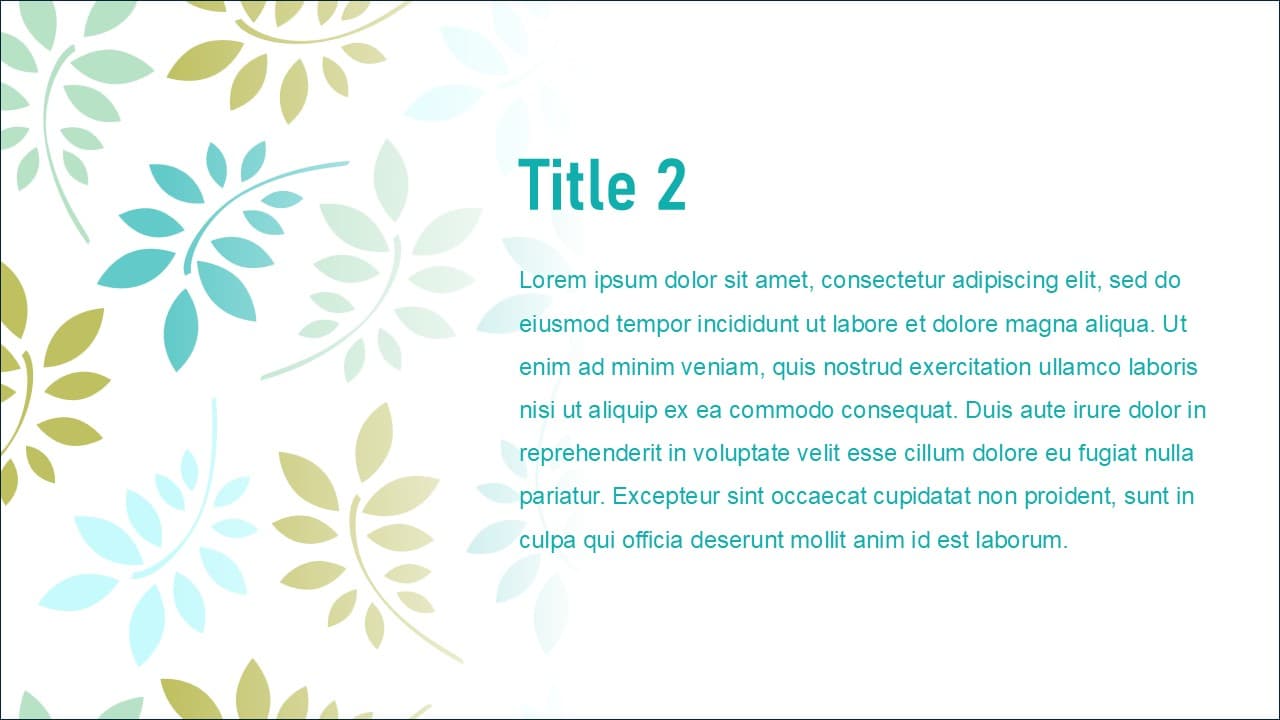 Foliage theme - view 3