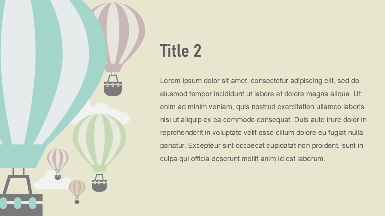 Hot air balloons theme - view 3