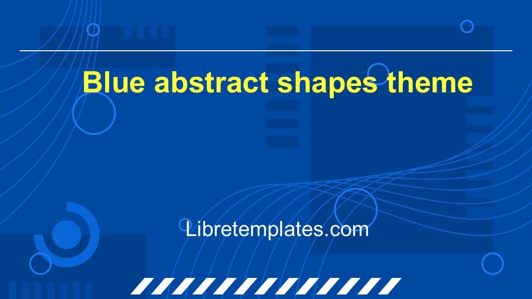 Blue abstract shapes theme