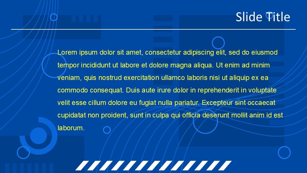 Blue abstract shapes theme - view 2