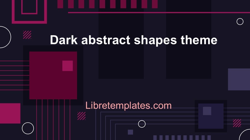 Dark abstract shapes theme