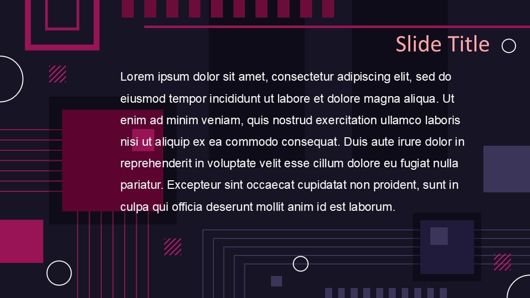 Dark abstract shapes theme - view 2