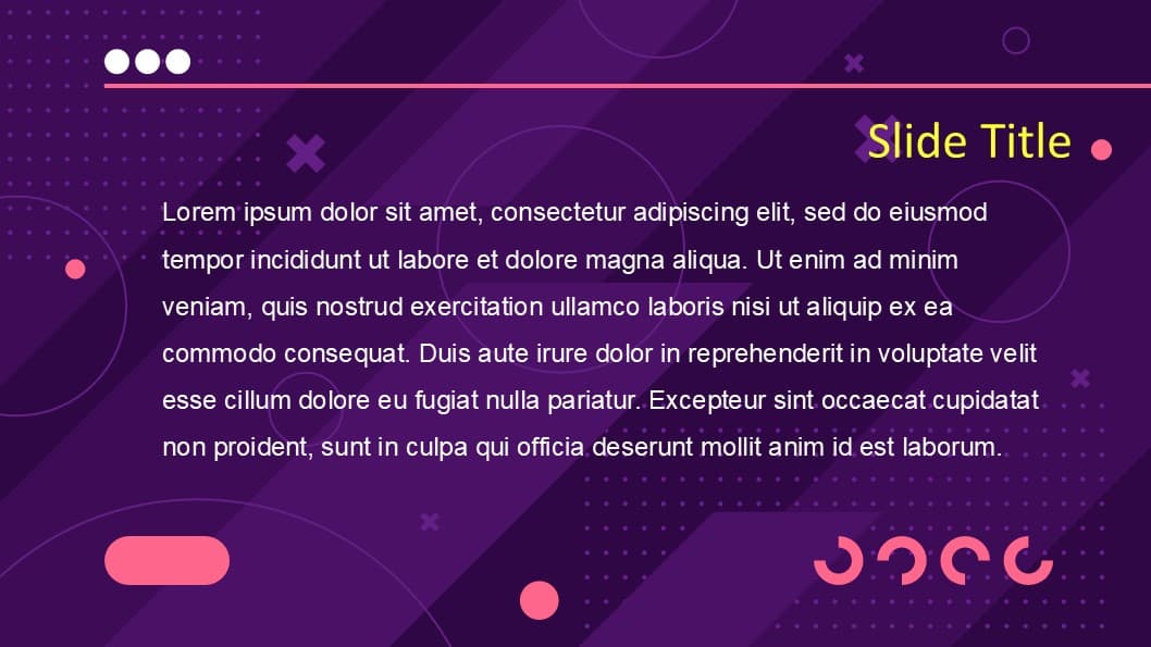 Purple theme with geometric shapes - view 2