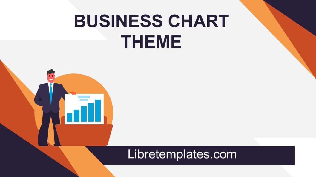 Business chart presentation template