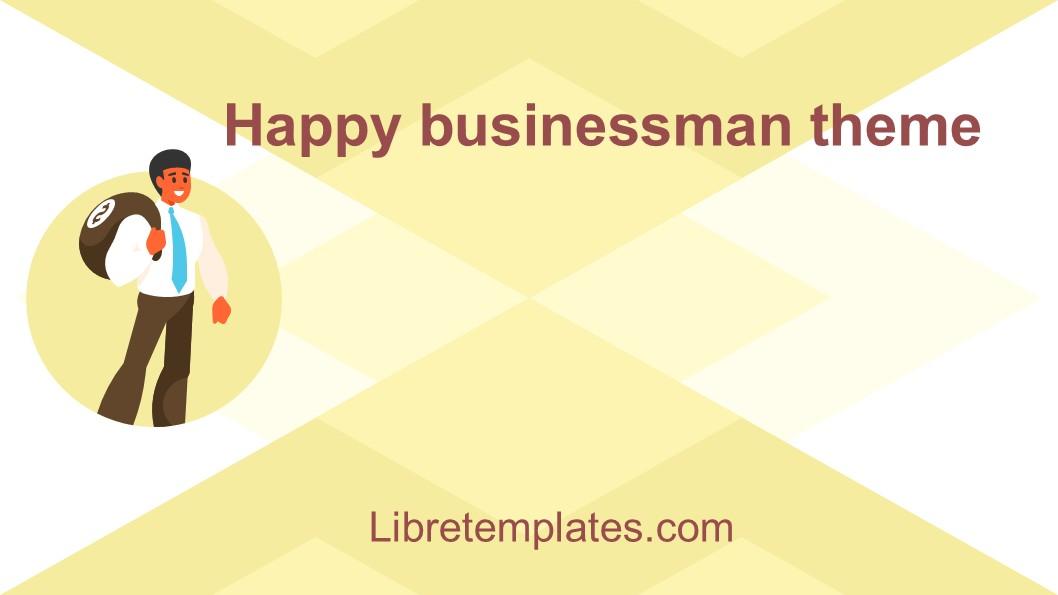 Happy entrepreneur theme