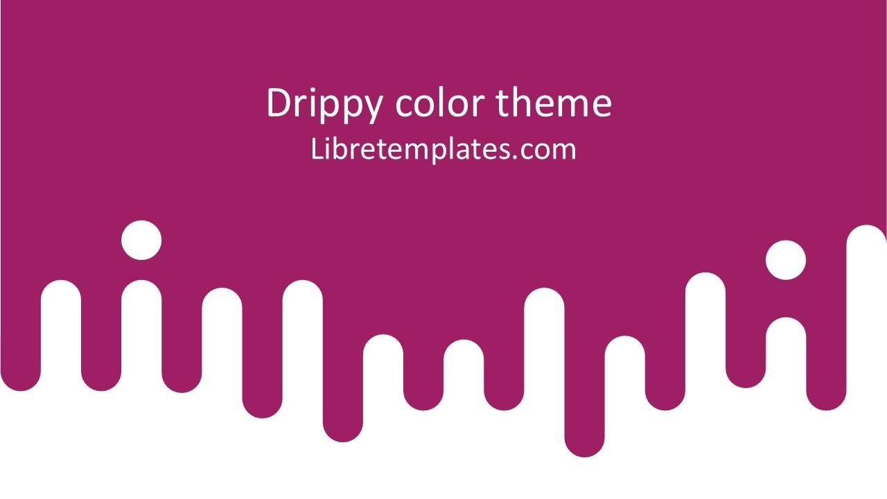 Drippy dark pink color theme