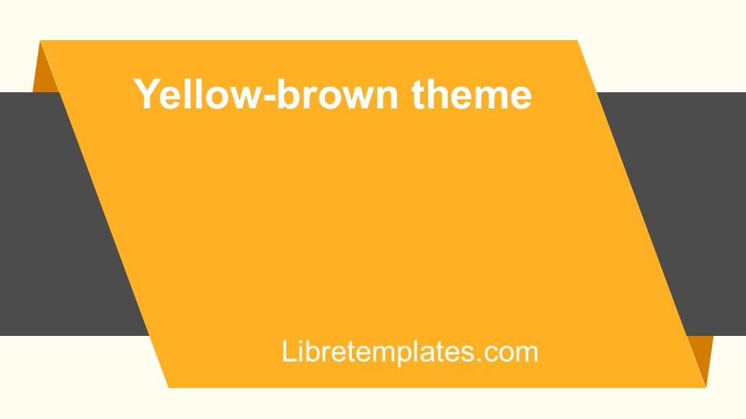 Yellow brown theme
