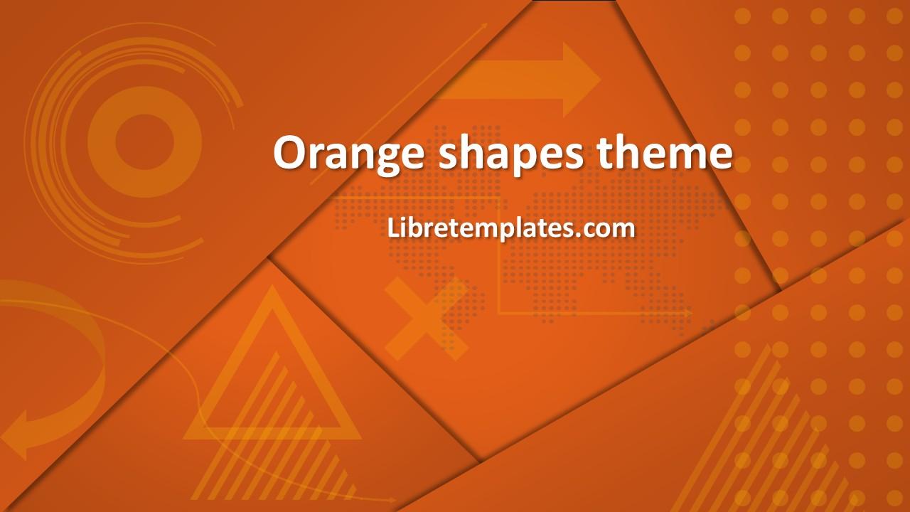 Orange shapes and effects theme