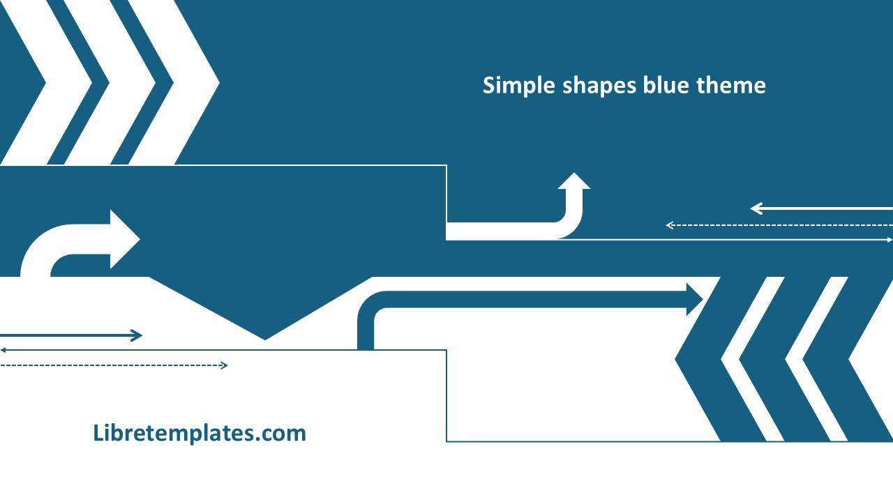 Simple shapes blue theme