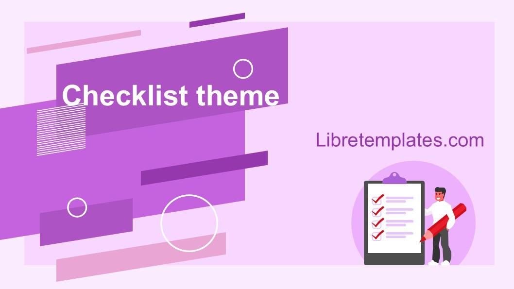 Checklist theme
