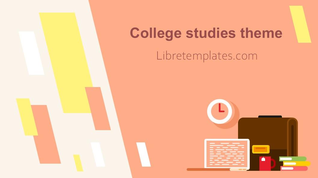 College studies theme
