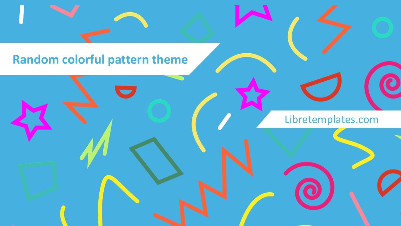 Random colorful pattern