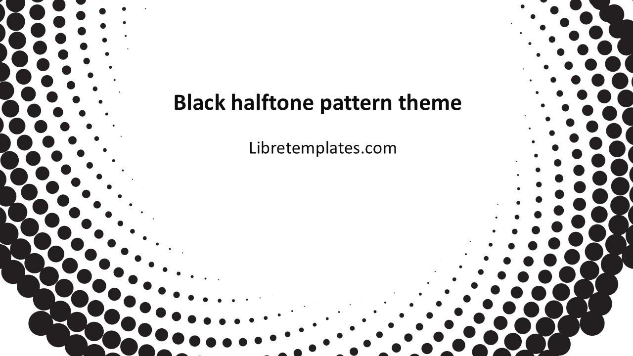 Black halftone design theme