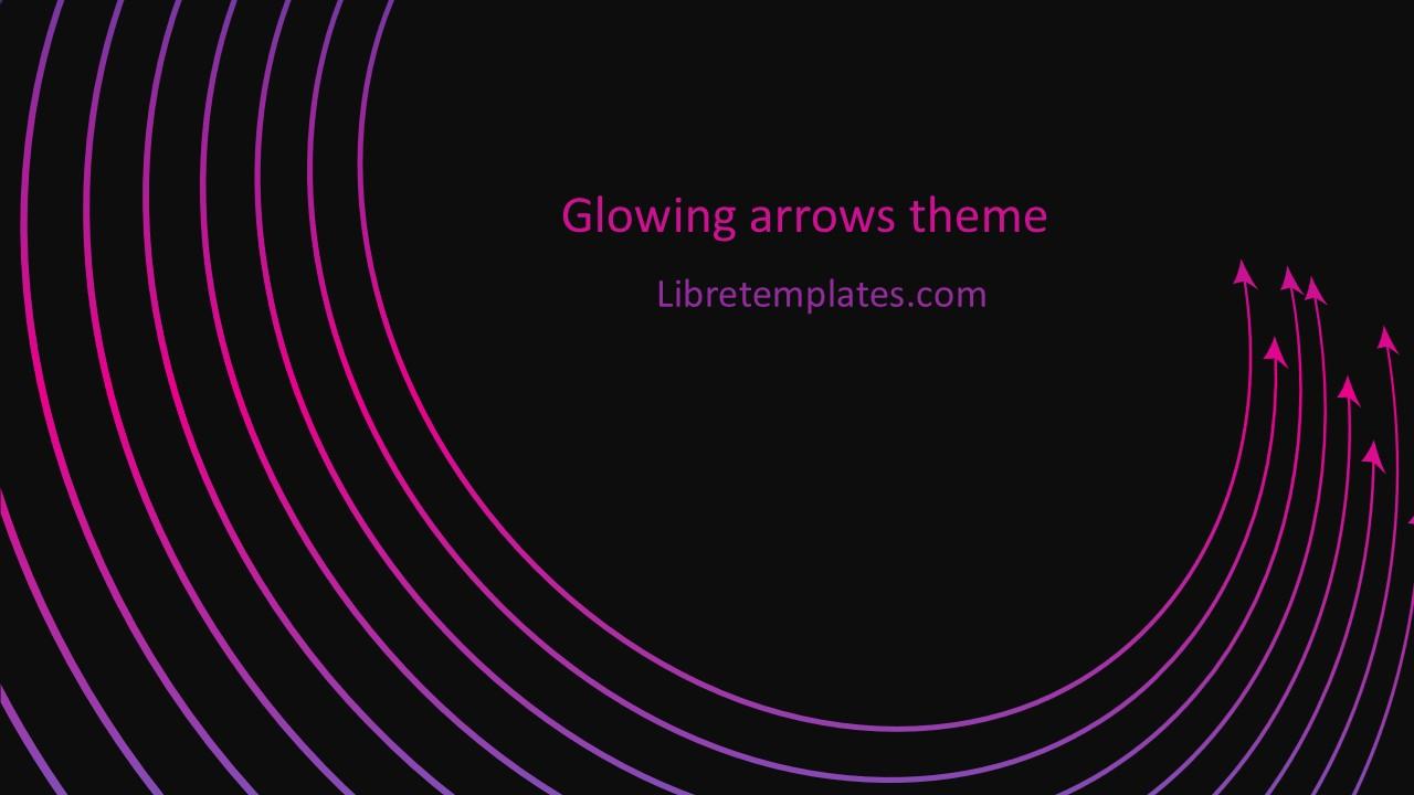 Glowing arrows theme