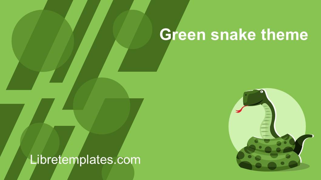 Green snake theme