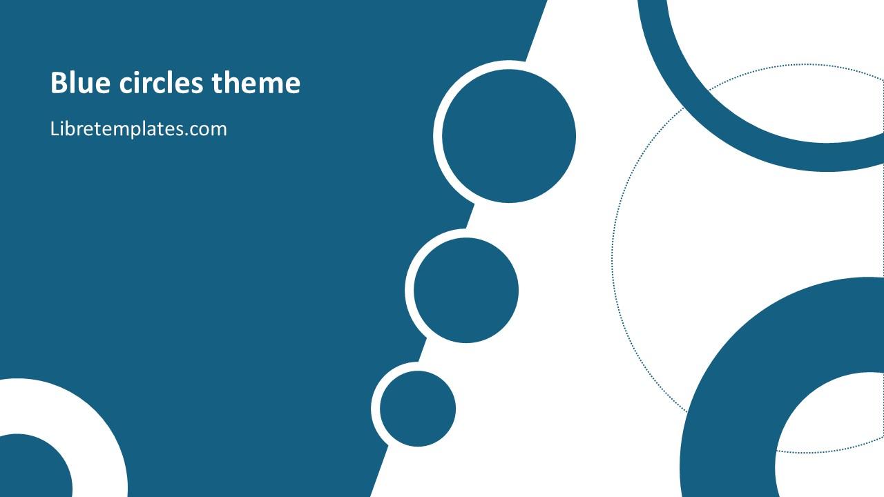 Blue circles theme