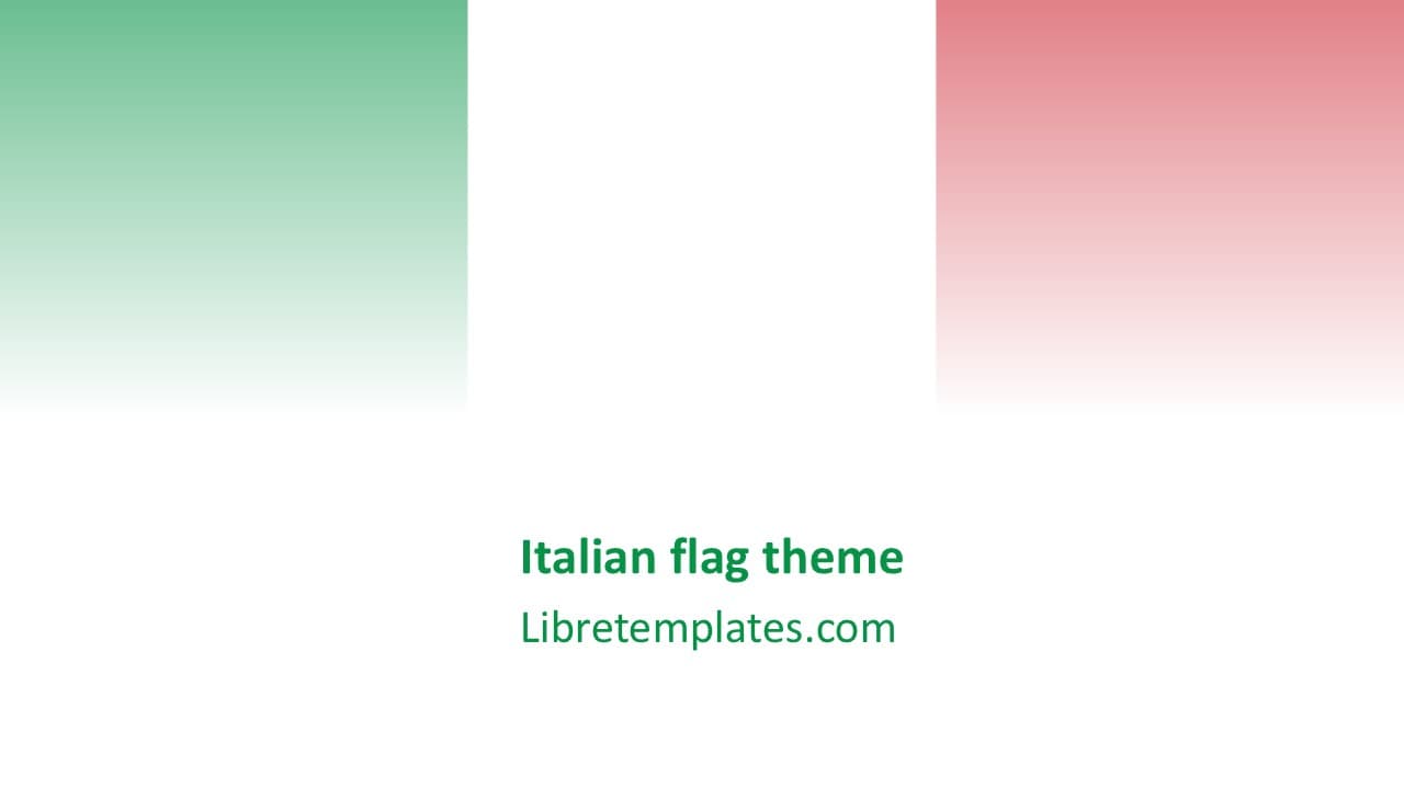 Thema der italienischen Flagge