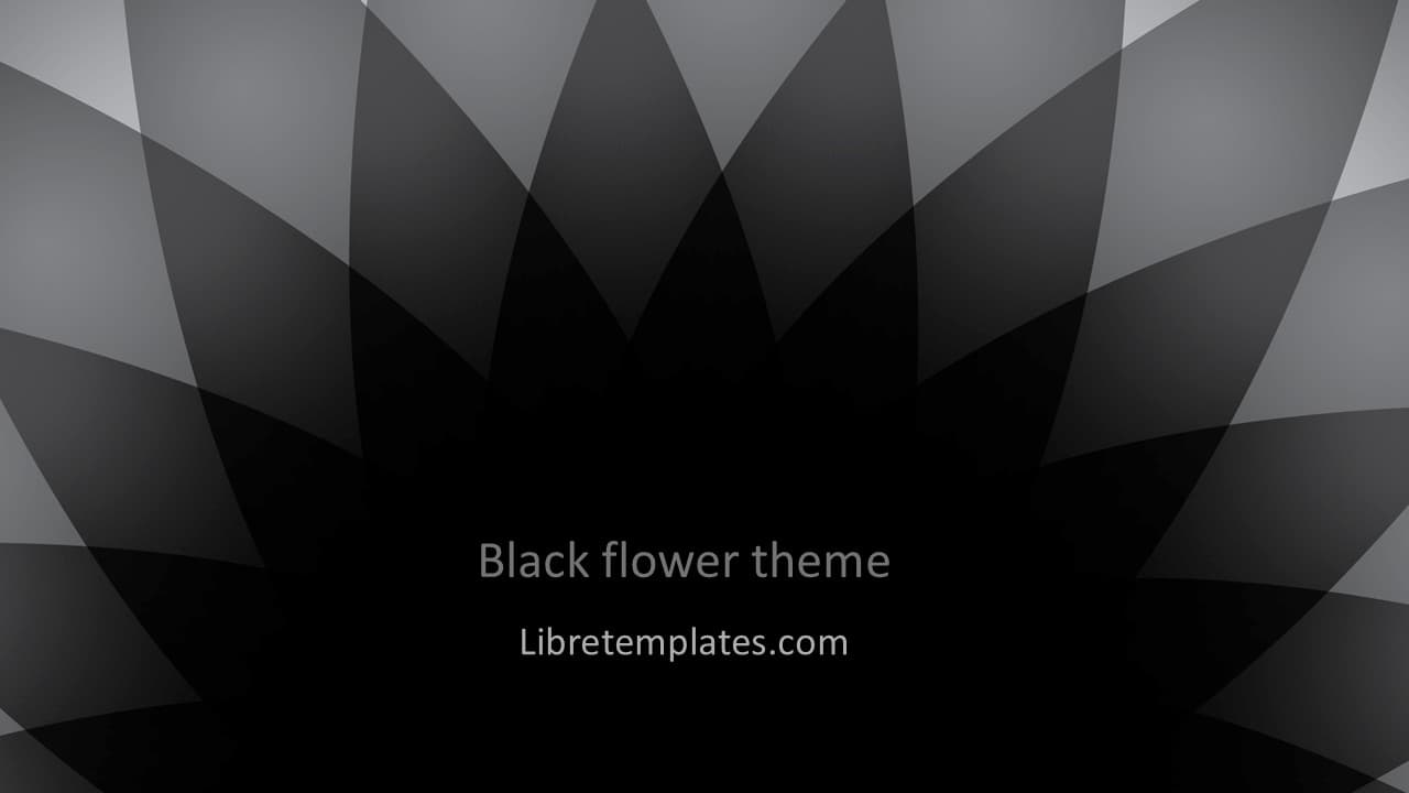 Thema schwarze Blume
