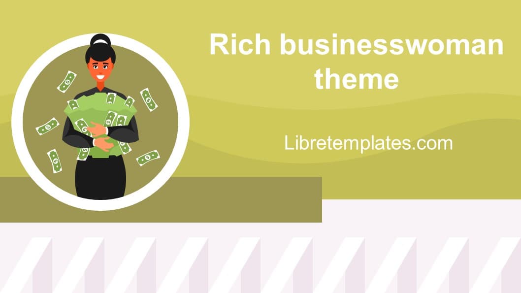 Reiche Geschäftsfrau