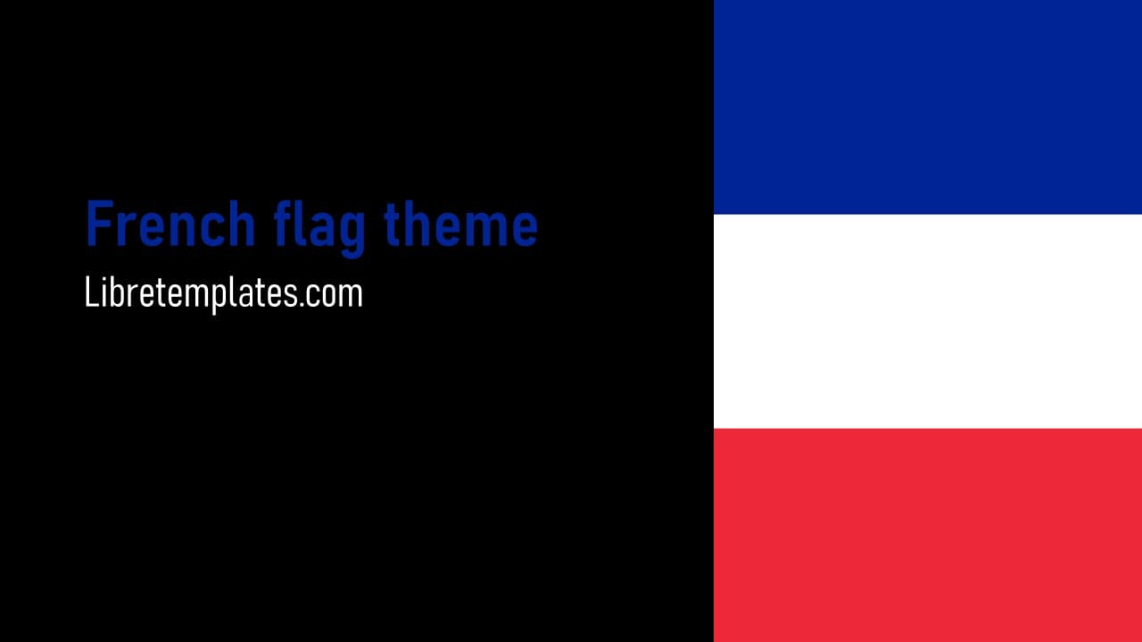 Thema der französischen Flagge
