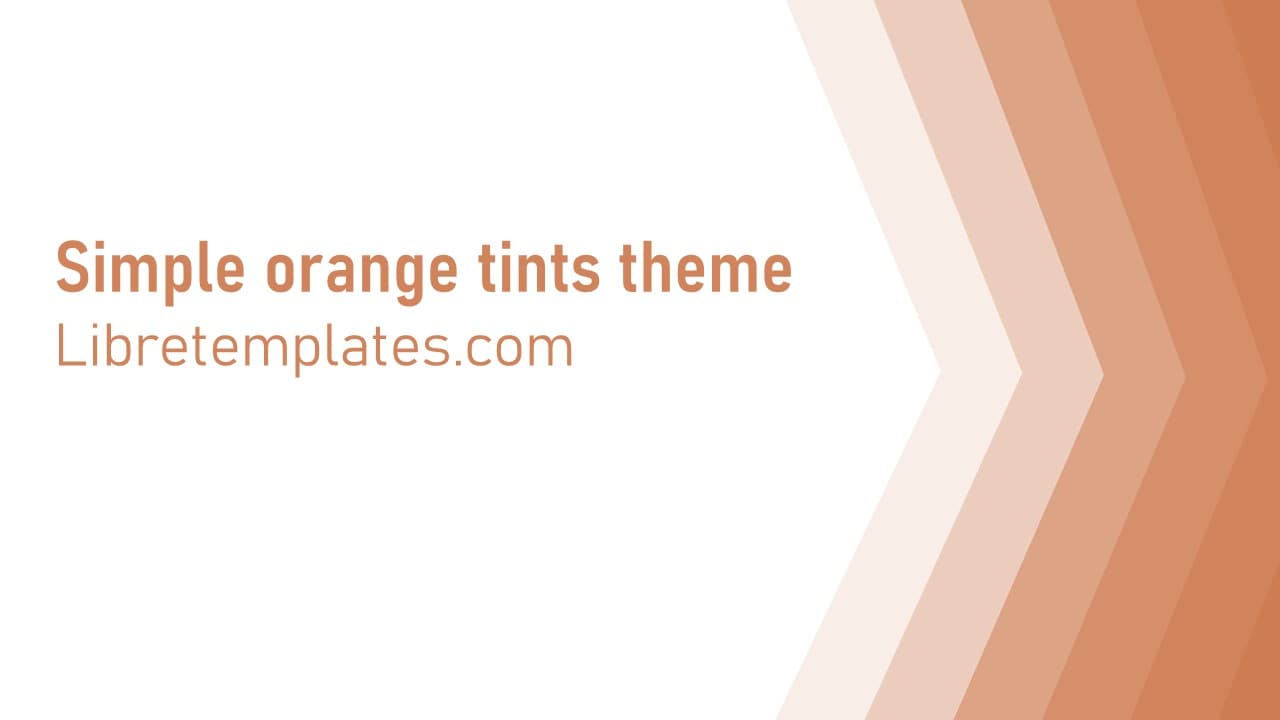 Ein einfaches Orangefarben-Thema